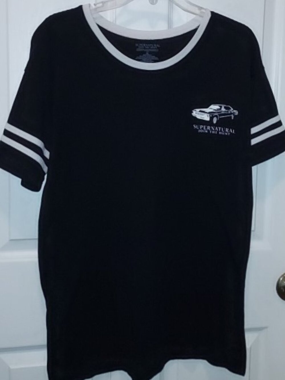 IMPALA JOIN THE HUNT Supernatural Jersey SHIRT 😎 ⚔️ ❤️ Ladies Juniors 2XL